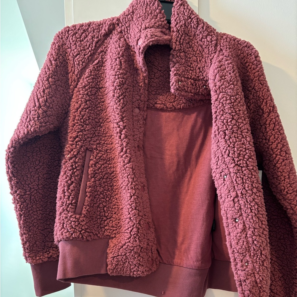 Zella Teddy Track Jacket